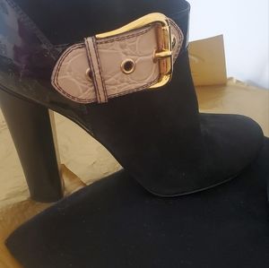 giueseppe black suede ankle boots